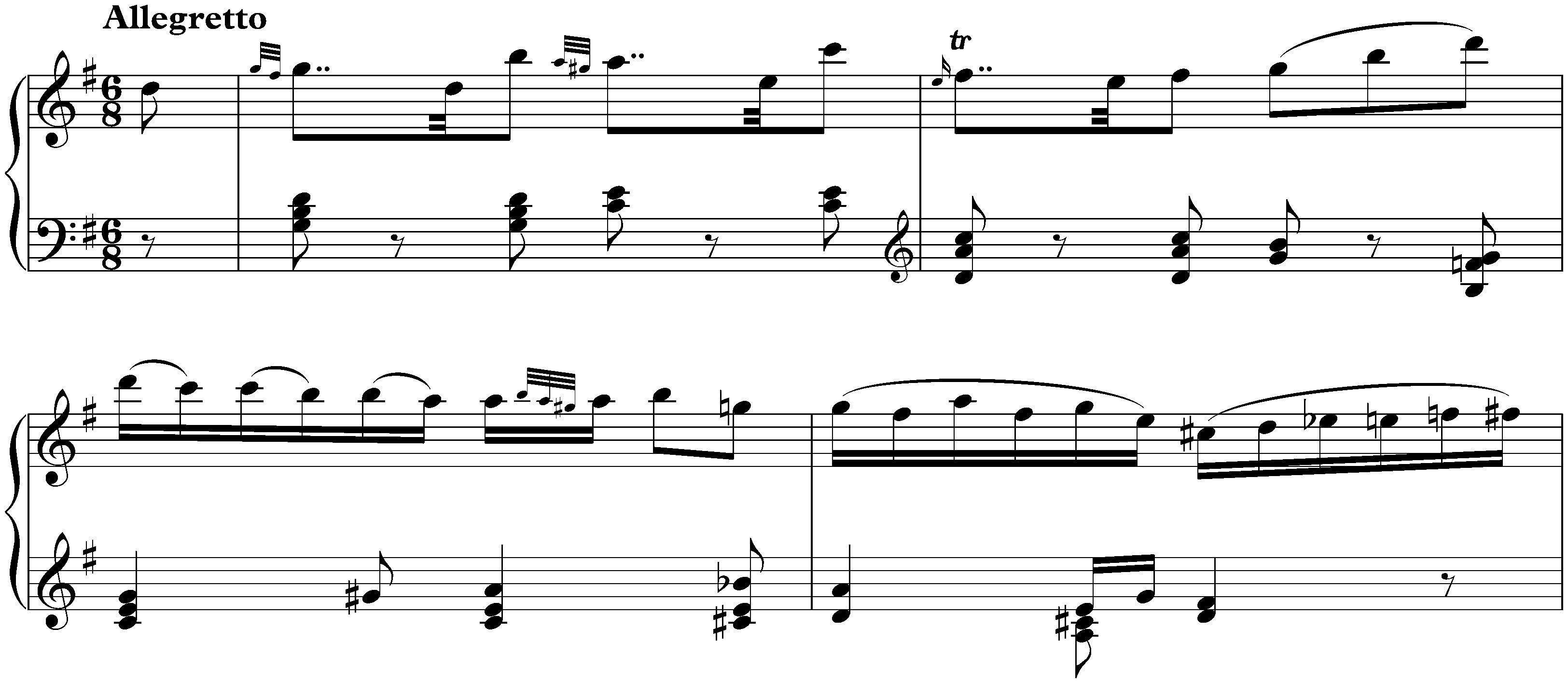 Allegretto in G major, Hob. XVII:10*