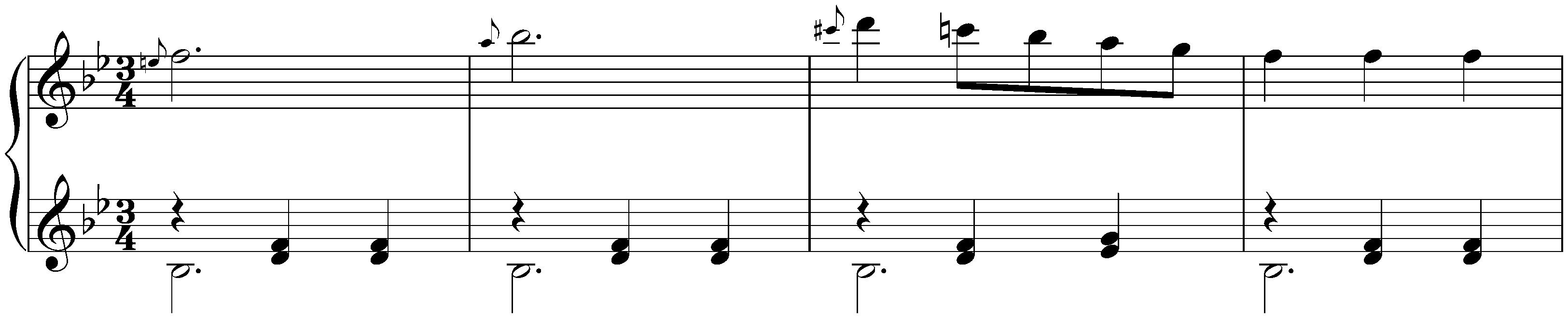 Twelve deutsche Tänze, Hob. IX:12; 2. B-flat major