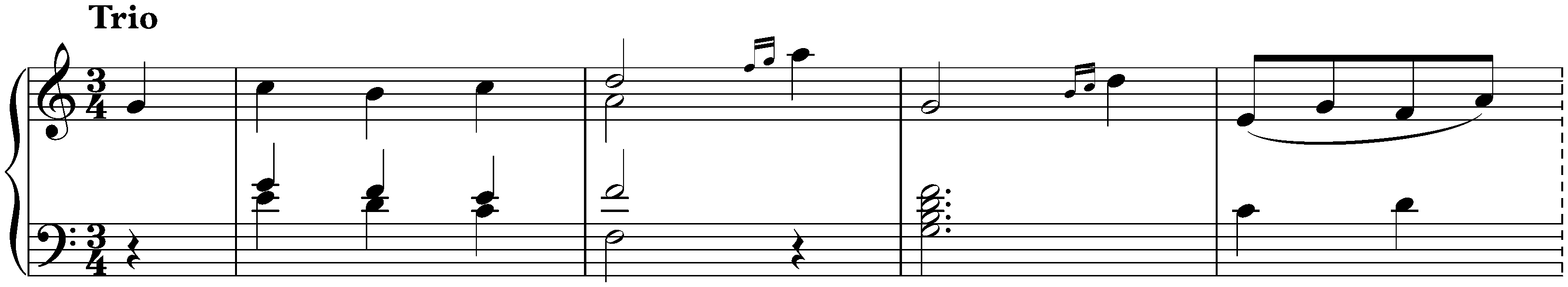 Twelve deutsche Tänze, Hob. IX:12; 4. C major