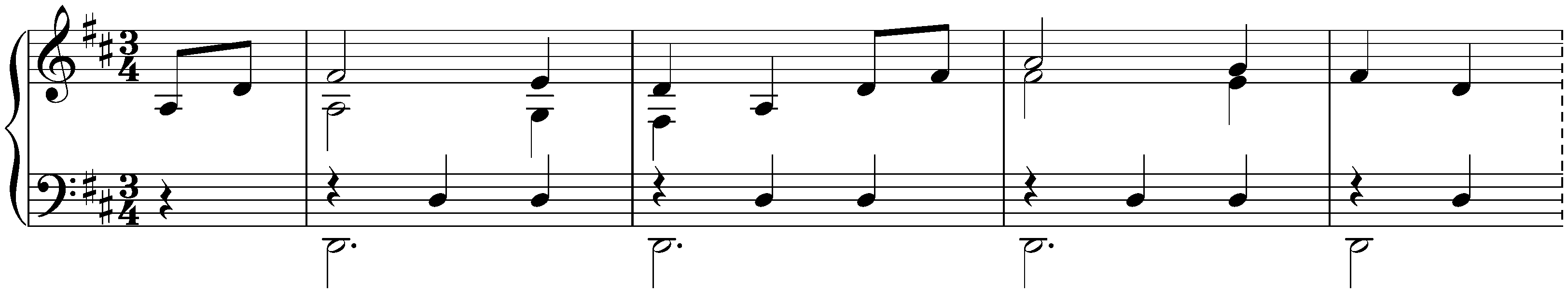 Twelve deutsche Tänze, Hob. IX:12; 6. D major
