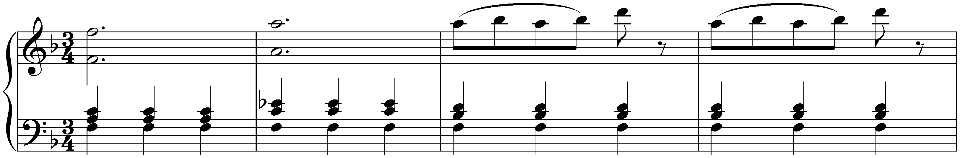 Twelve deutsche Tänze, Hob. IX:12; 11. F major
