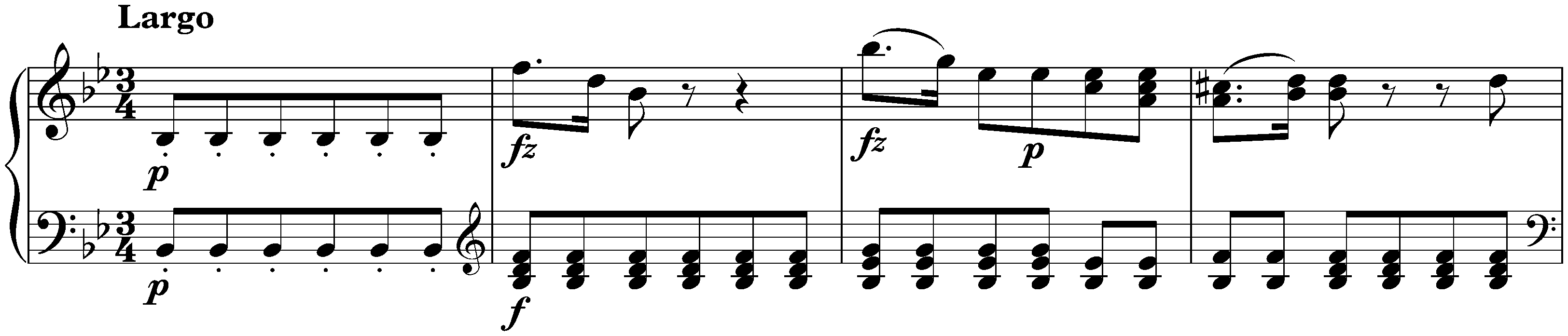 Die Sieben letzten Worte unseres Erlösers am Kreuze, Hob. XX:1C; 2. (1.) Sonata I (Pater, dimitte illis quia nesciunt quid faciunt)