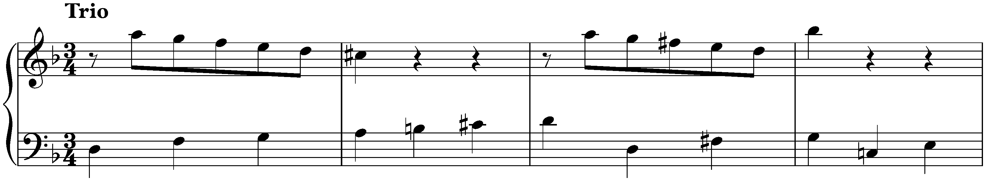 Menuet in F major, Hob. XV:40*/ii