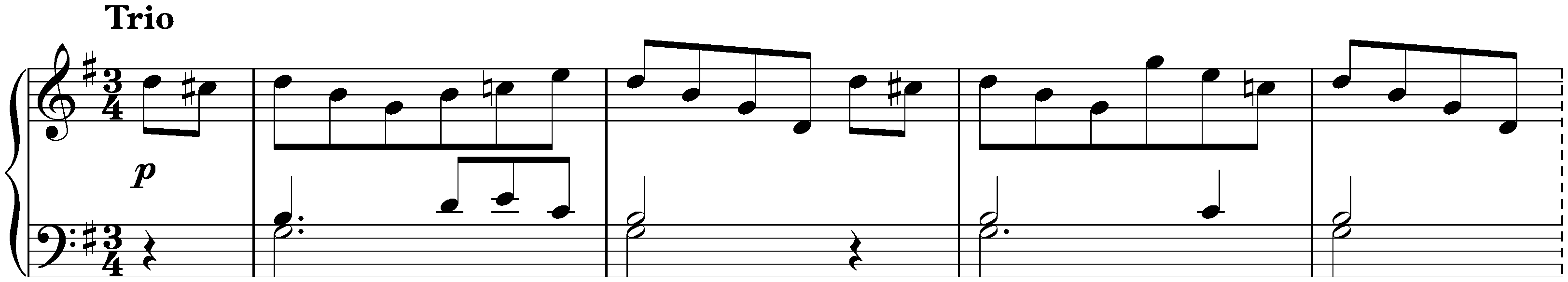 Twelve Menuets, Hob. IX:11; 3. G major