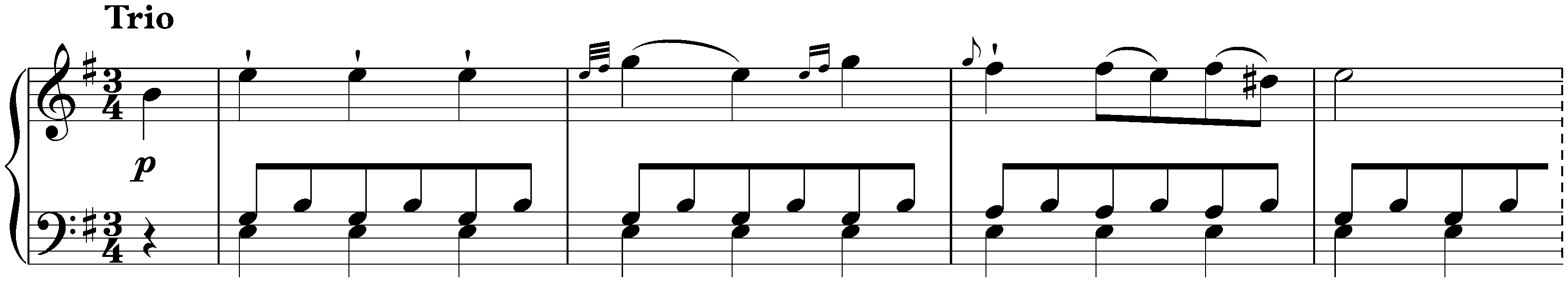 Twelve Menuets, Hob. IX:11; 4. E major