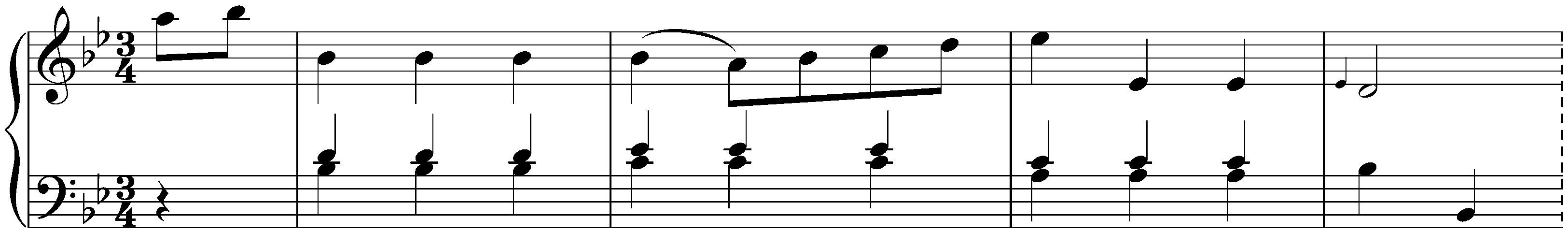 Twelve Menuets, Hob. IX:3; 3. B-flat major