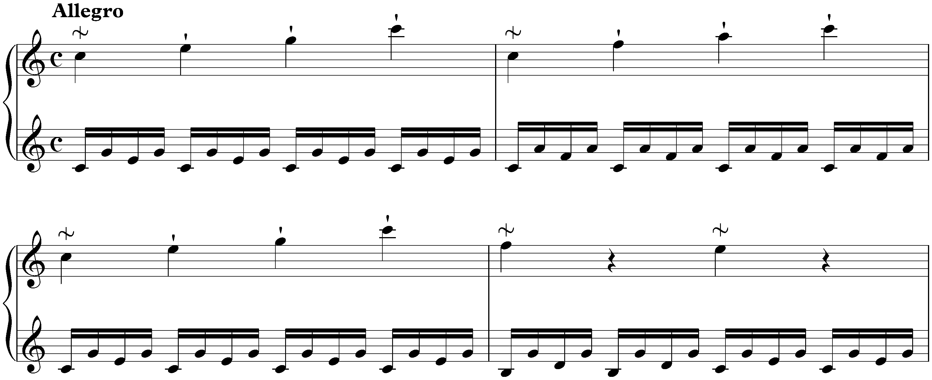 Sonata in C major, Hob. XVI:1; 1. Allegro