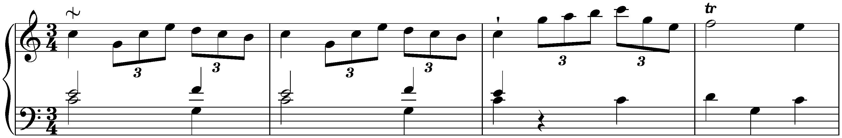 Sonata in C major, Hob. XVI:1; 3. Menuet – Trio