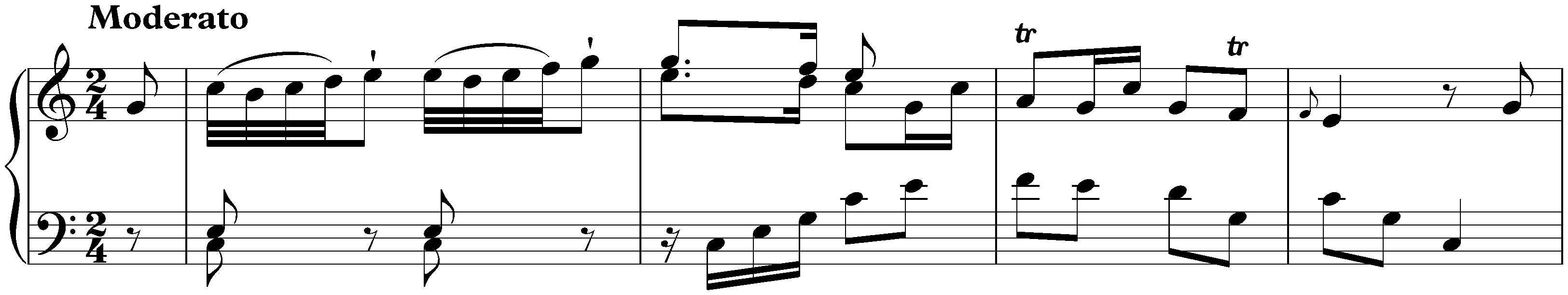 Sonata in C major, Hob. XVI:10; 1. Moderato