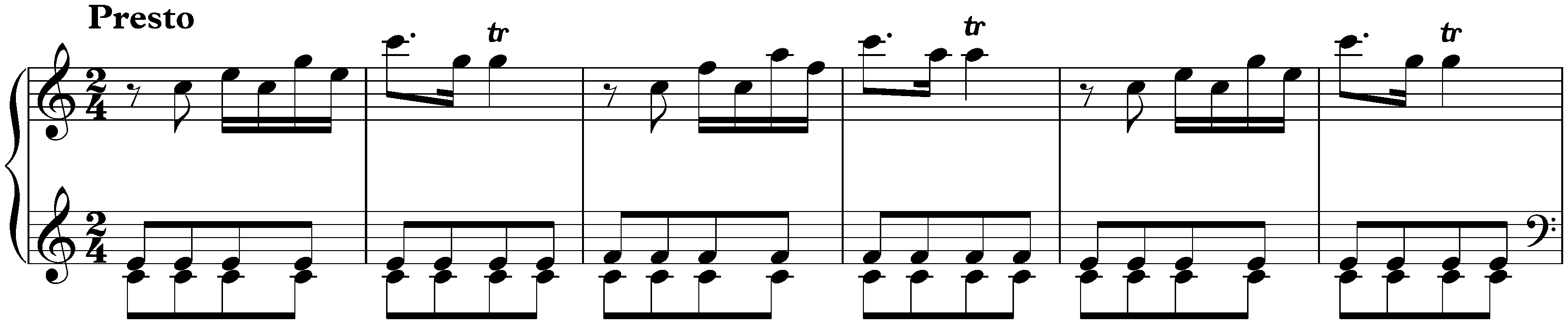 Sonata in C major, Hob. XVI:10; 3. Finale: Presto