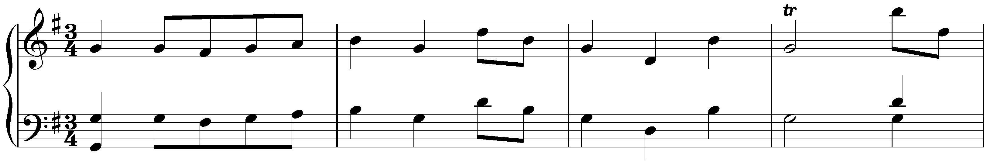 Sonata in G major, Hob. XVI:11; 3. Menuet – Trio