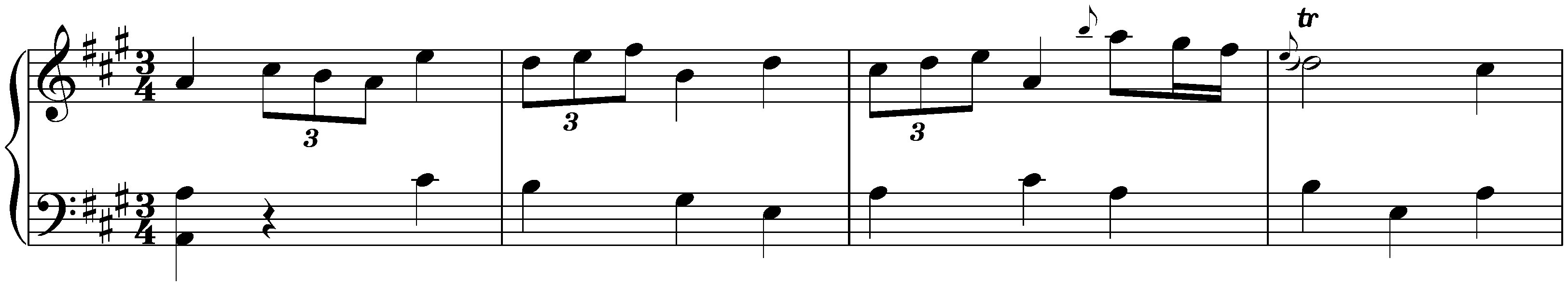 Sonata in A major, Hob. XVI:12; 2. Menuet – Trio
