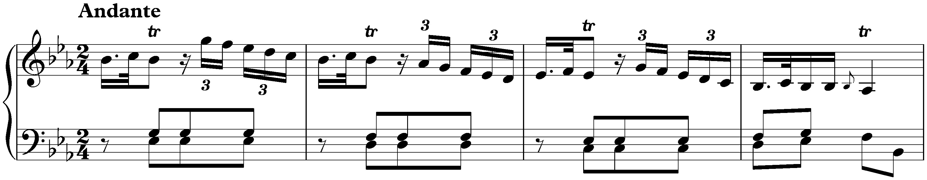 Sonata in E-flat major, Hob. XVI:16; 1. Andante
