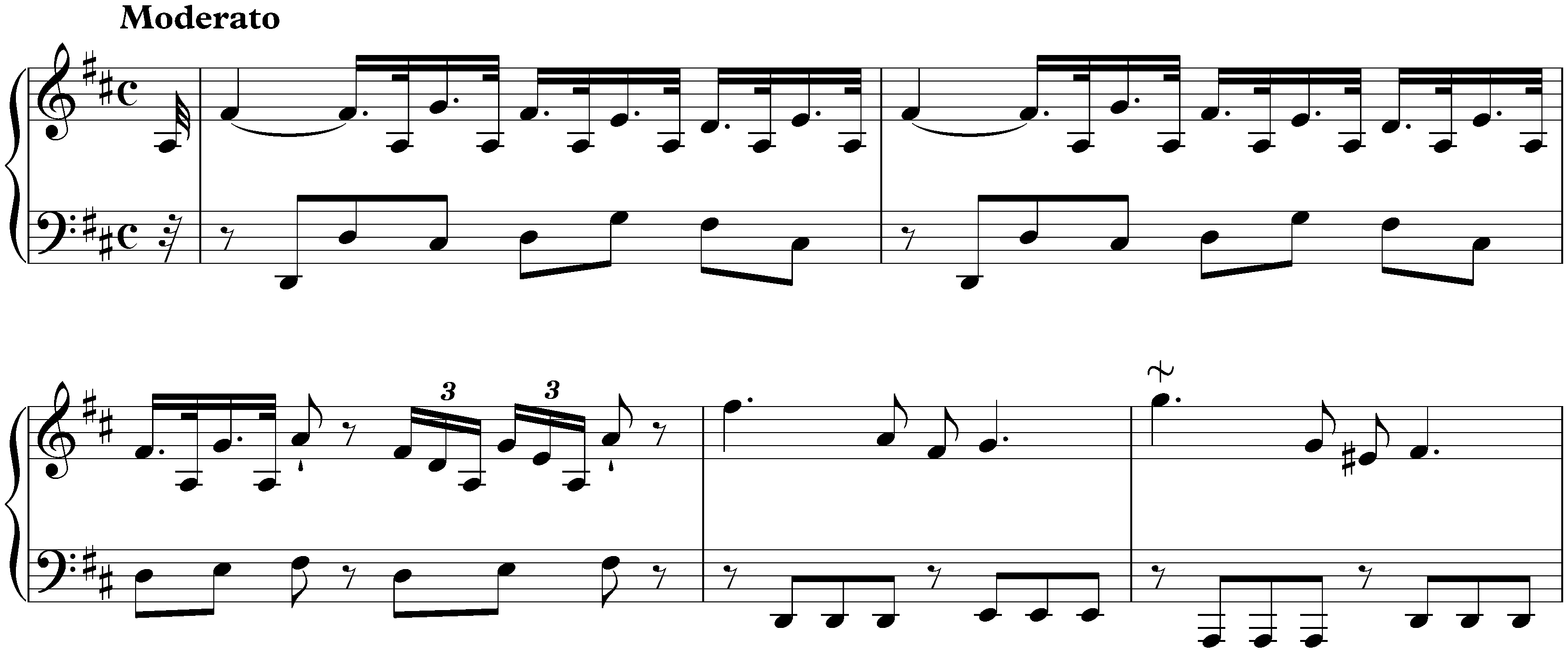 Sonata in D major, Hob. XVI:19; 1. Moderato