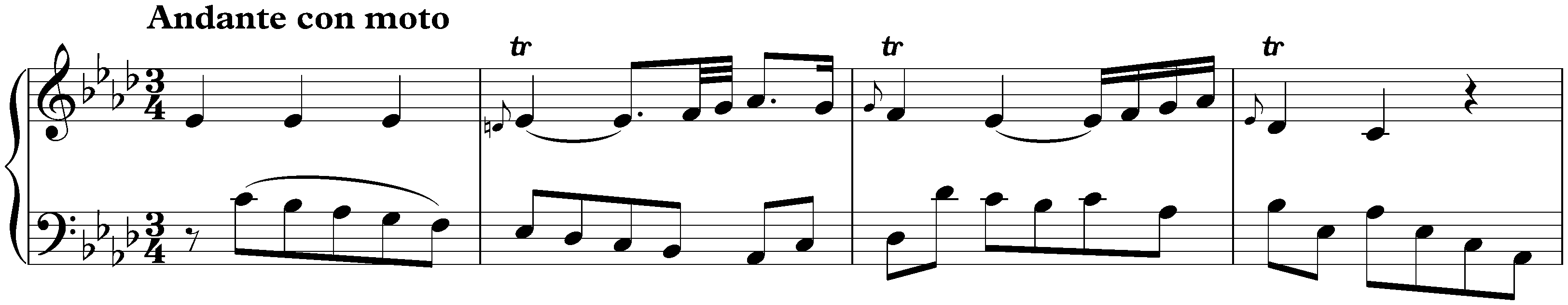 Sonata in C minor, Hob. XVI:20; 2. Andante con moto