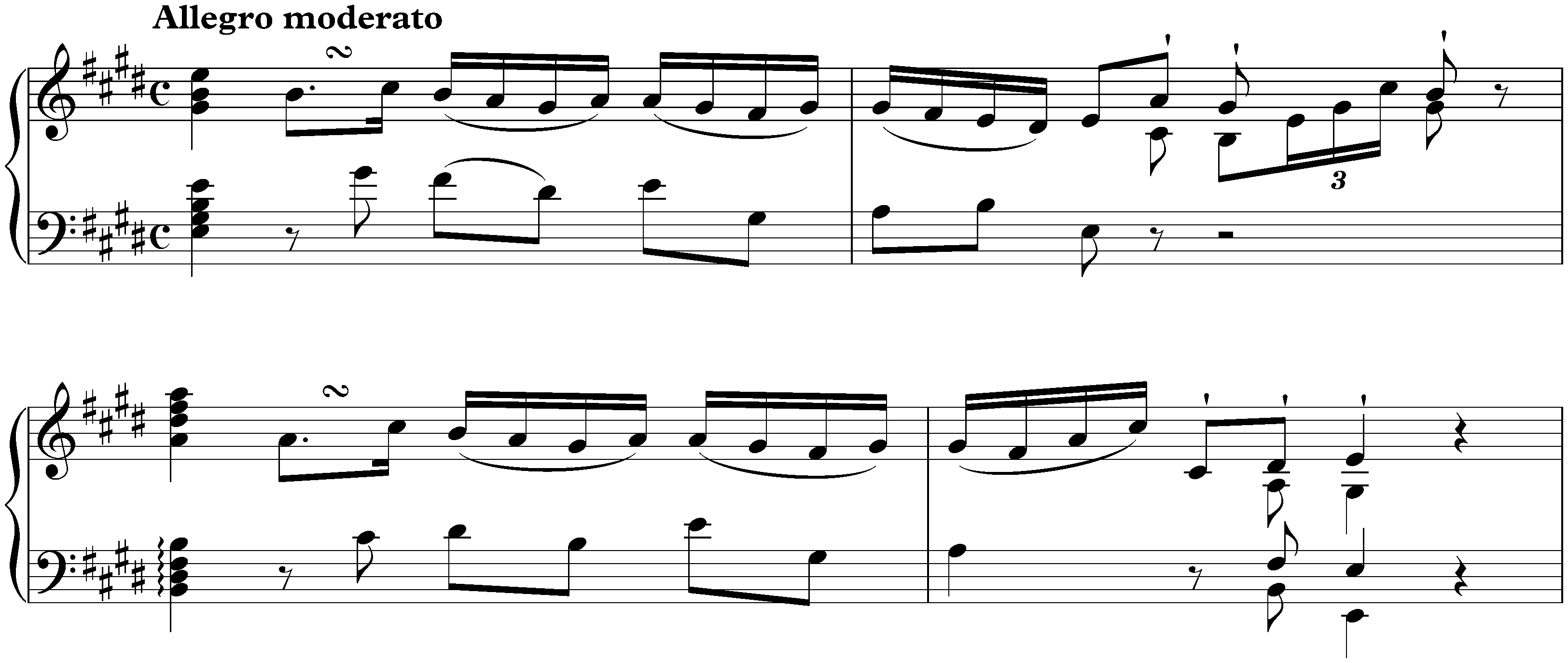 Sonata in E major, Hob. XVI:22; 1. Allegro moderato