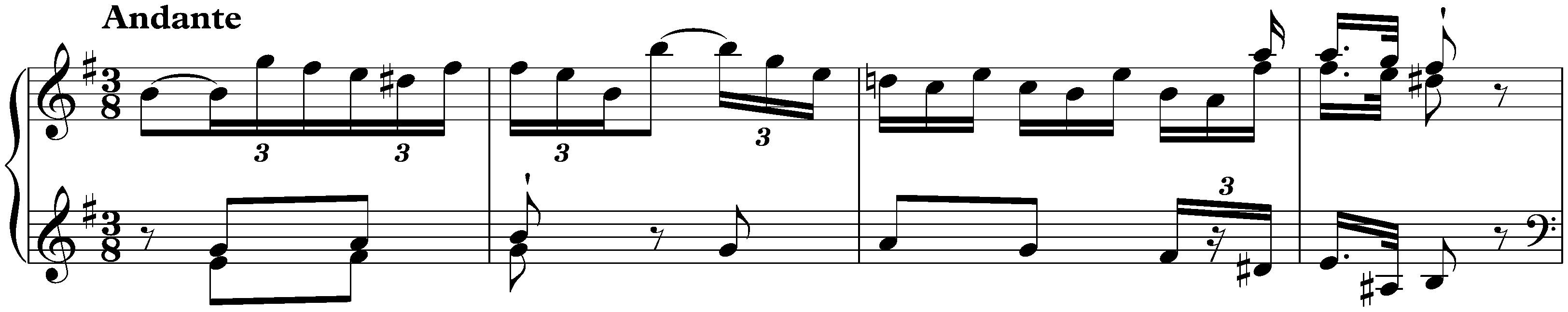 Sonata in E major, Hob. XVI:22; 2. Andante