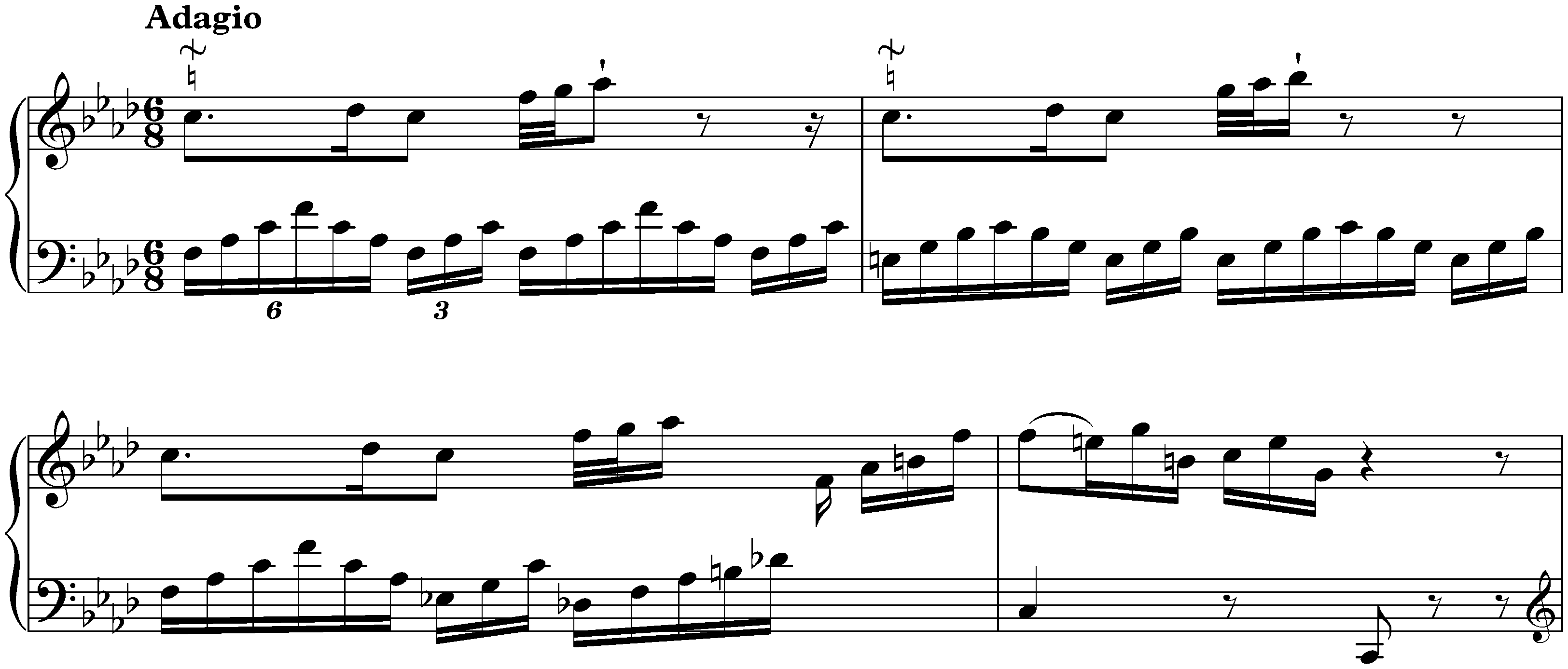 Sonata in F major, Hob. XVI:23; 2. Adagio