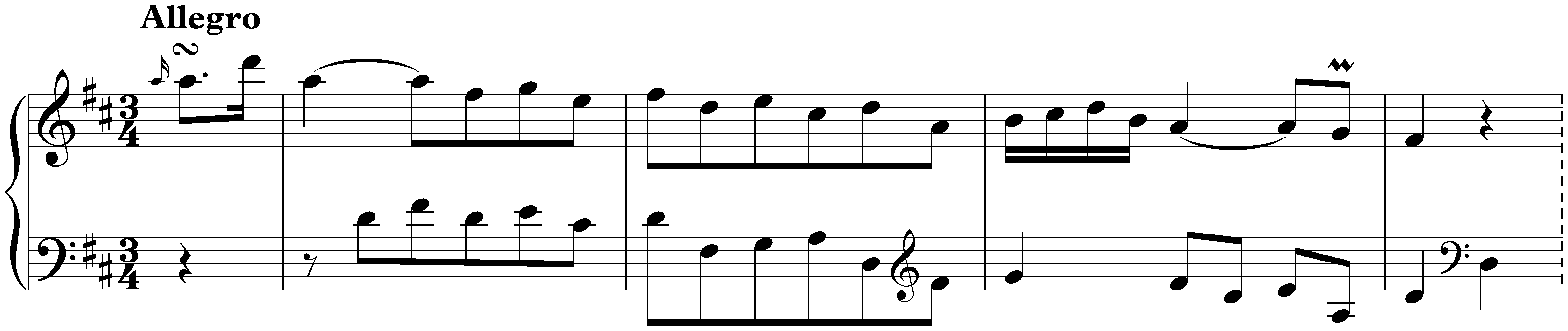 Sonata in D major, Hob. XVI:24; 1. Allegro
