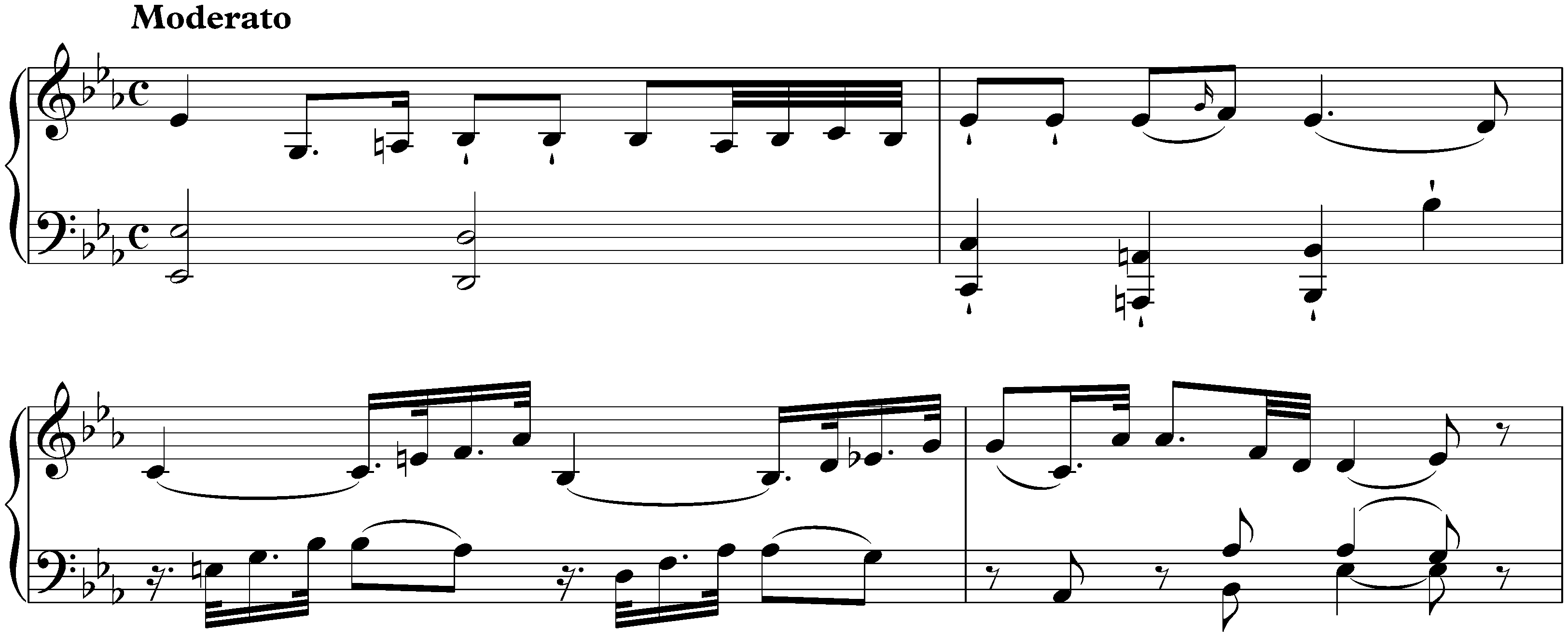 Sonata in E-flat major, Hob. XVI:25; 1. Moderato