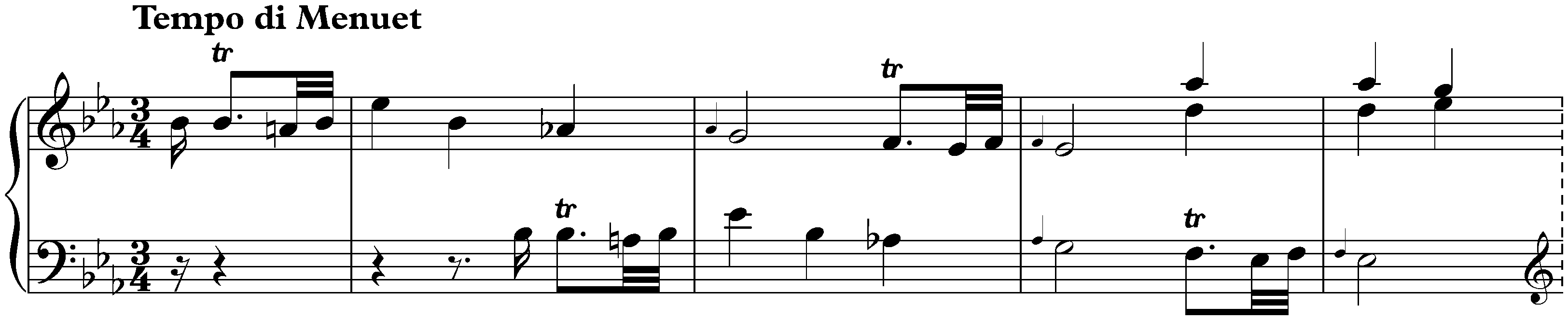Sonata in E-flat major, Hob. XVI:25; 2. Tempo di Menuet
