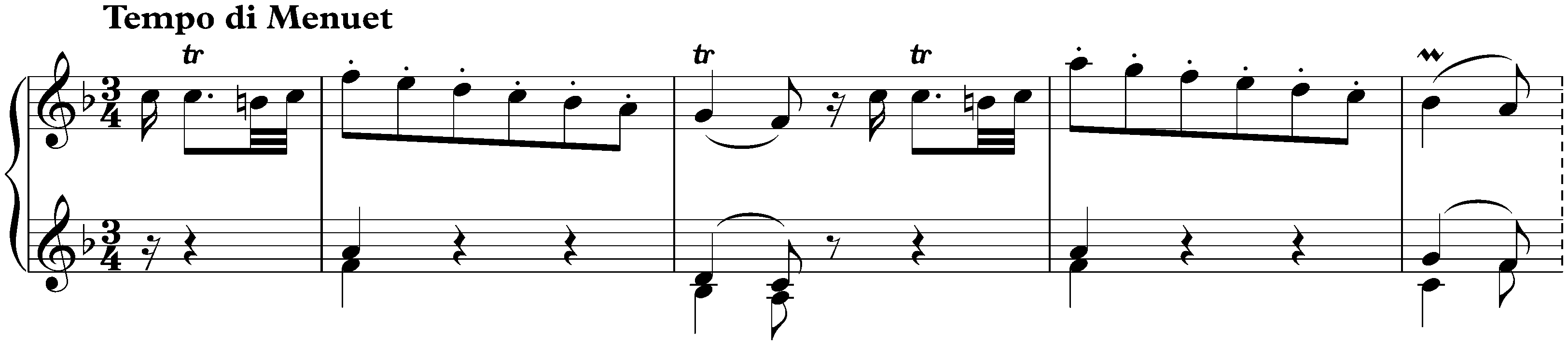 Sonata in F major, Hob. XVI:29; 3. Tempo di Menuet