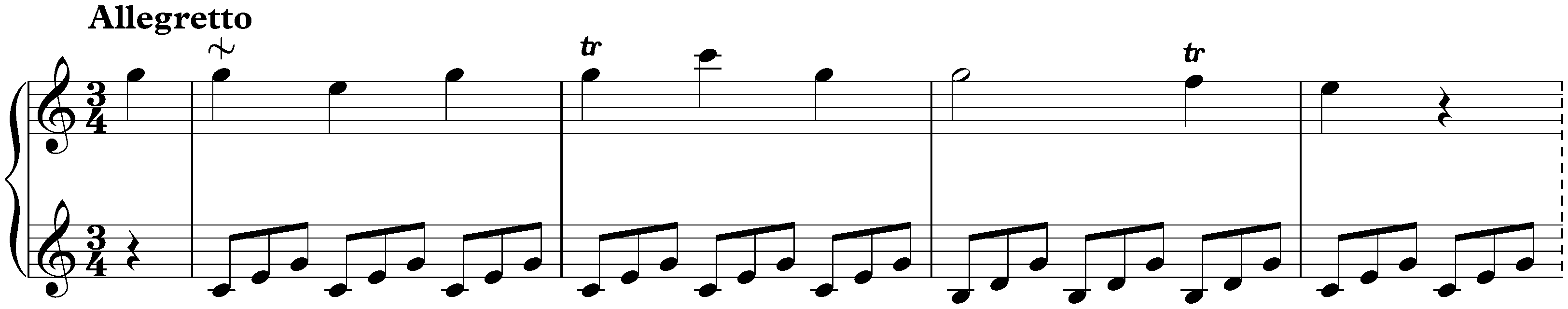 Sonata in C major, Hob. XVI:3; 1. Allegretto