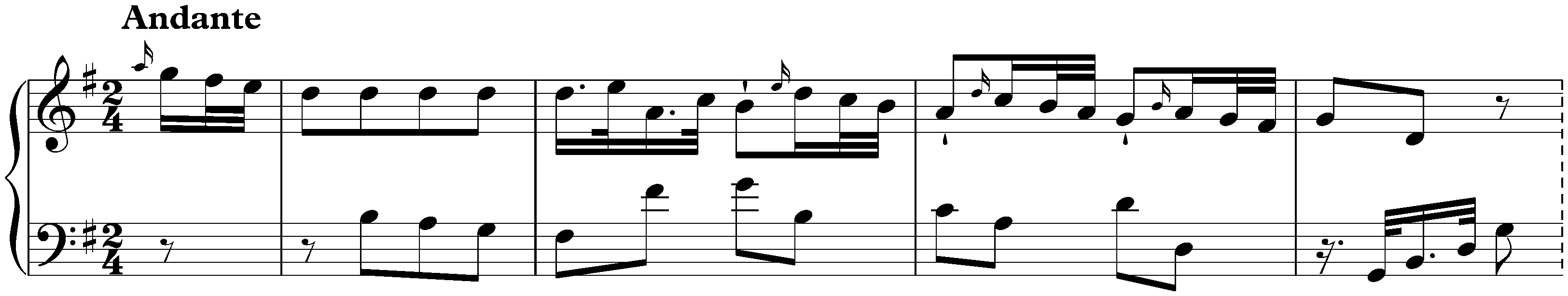 Sonata in C major, Hob. XVI:3; 2. Andante