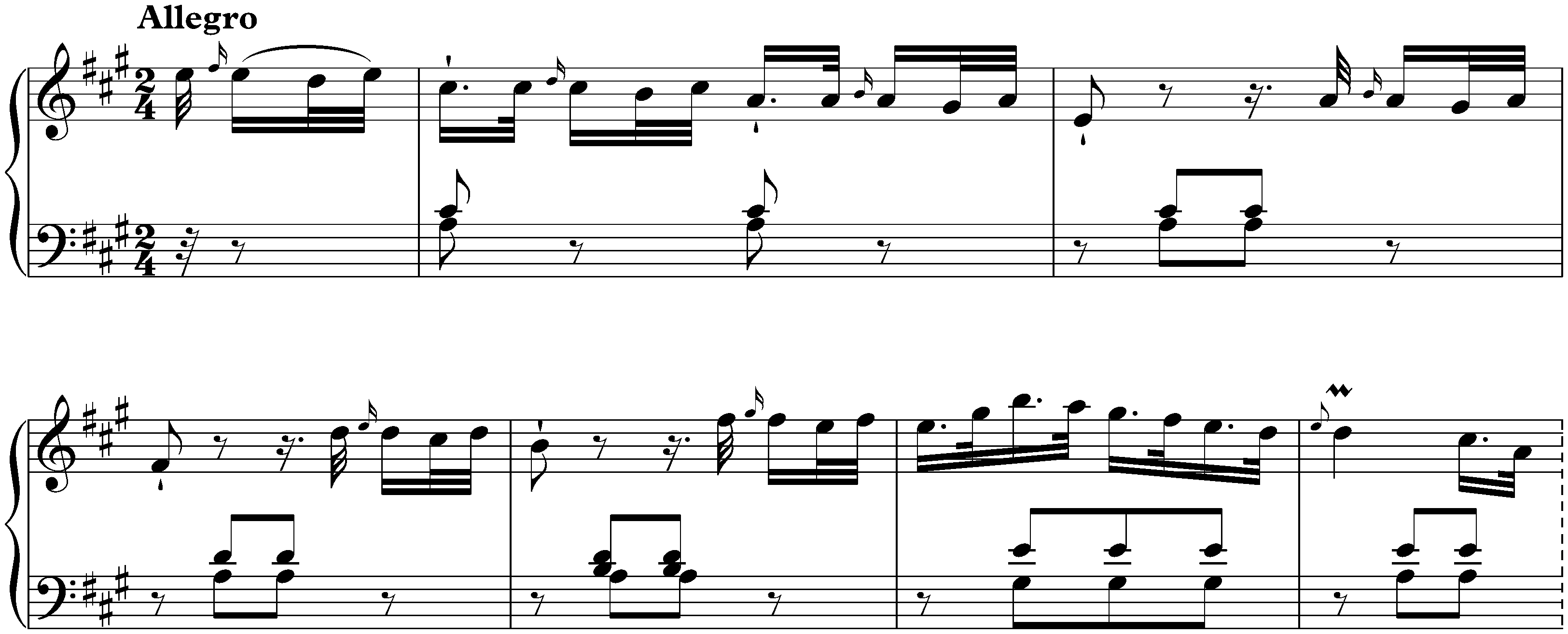 Sonata in A major, Hob. XVI:30; 1. Allegro