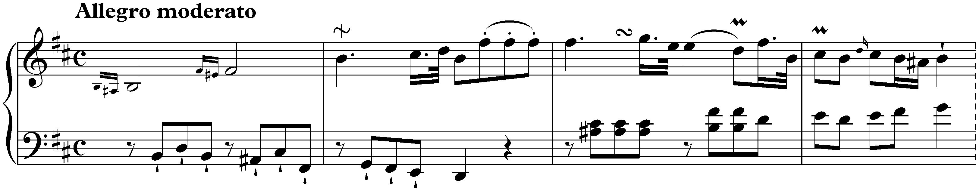 Sonata in B minor, Hob. XVI:32; 1. Allegro moderato