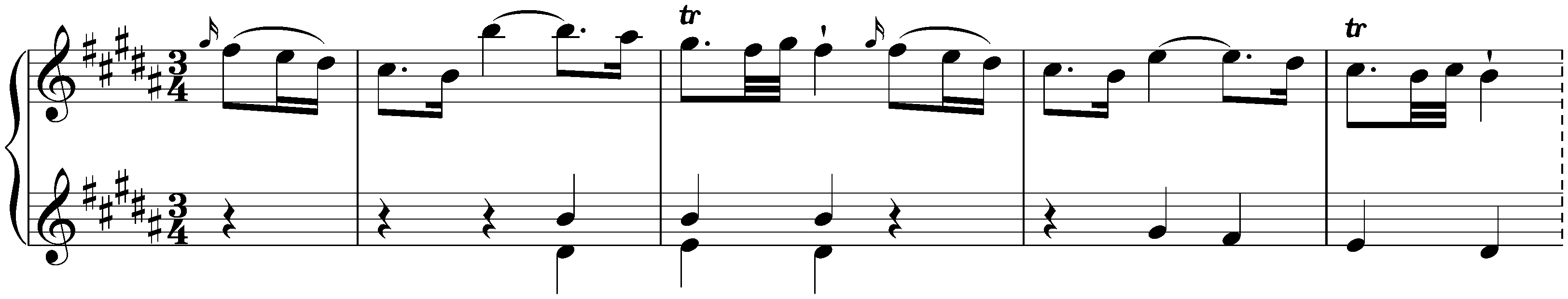 Sonata in B minor, Hob. XVI:32; 2. Menuet – Trio