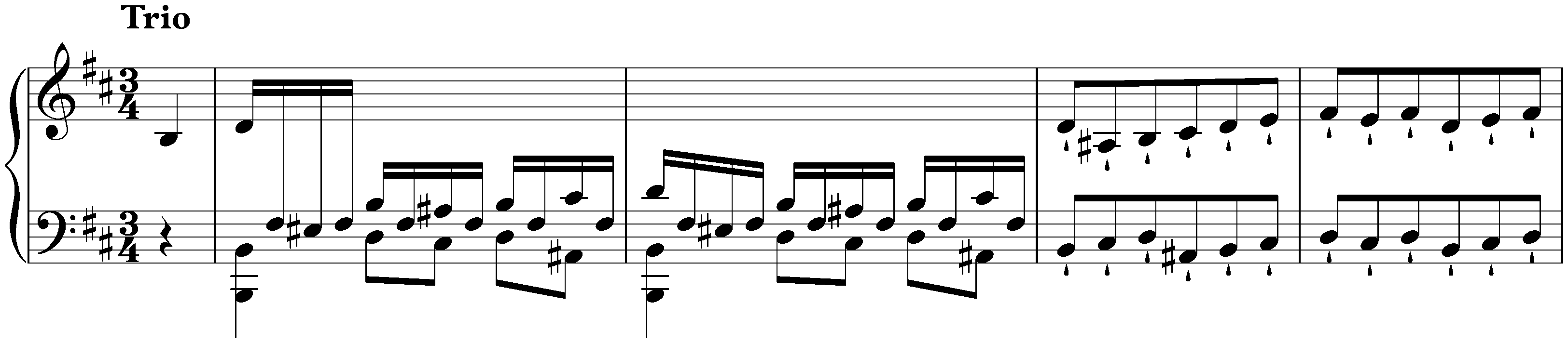 Sonata in B minor, Hob. XVI:32; 2. Menuet – Trio