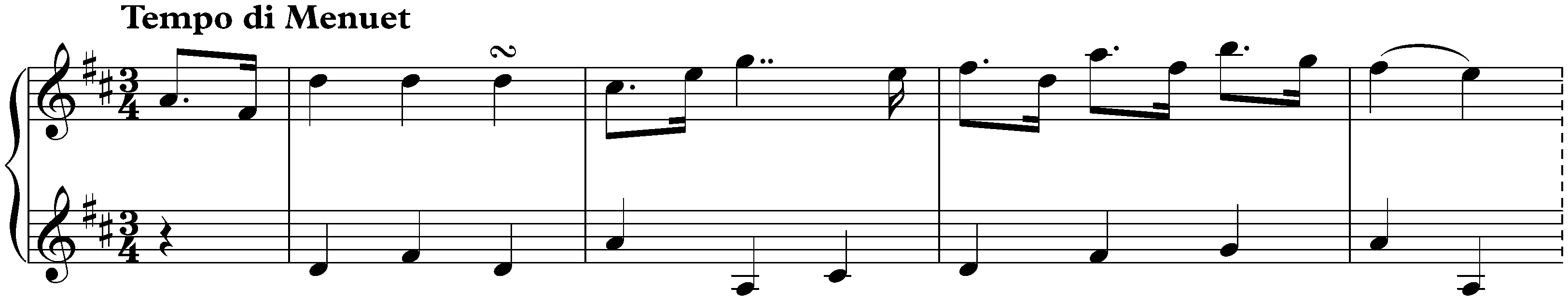 Sonata in D major, Hob. XVI:33; 3. Tempo di Menuet