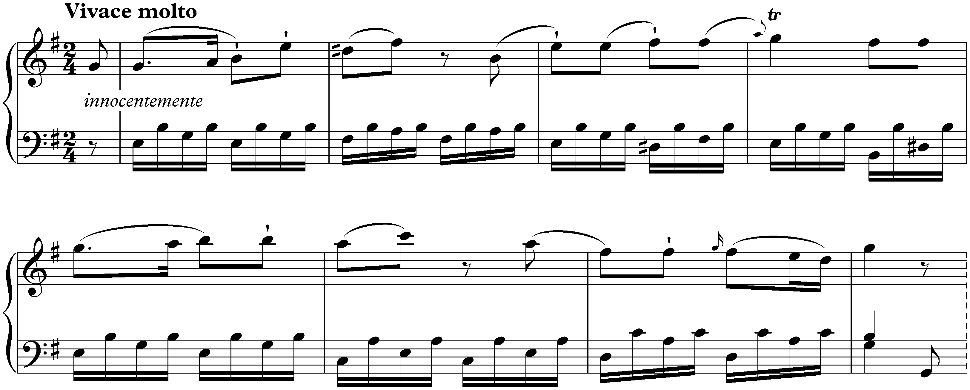 Sonata in E minor, Hob. XVI:34; 3. Vivace molto