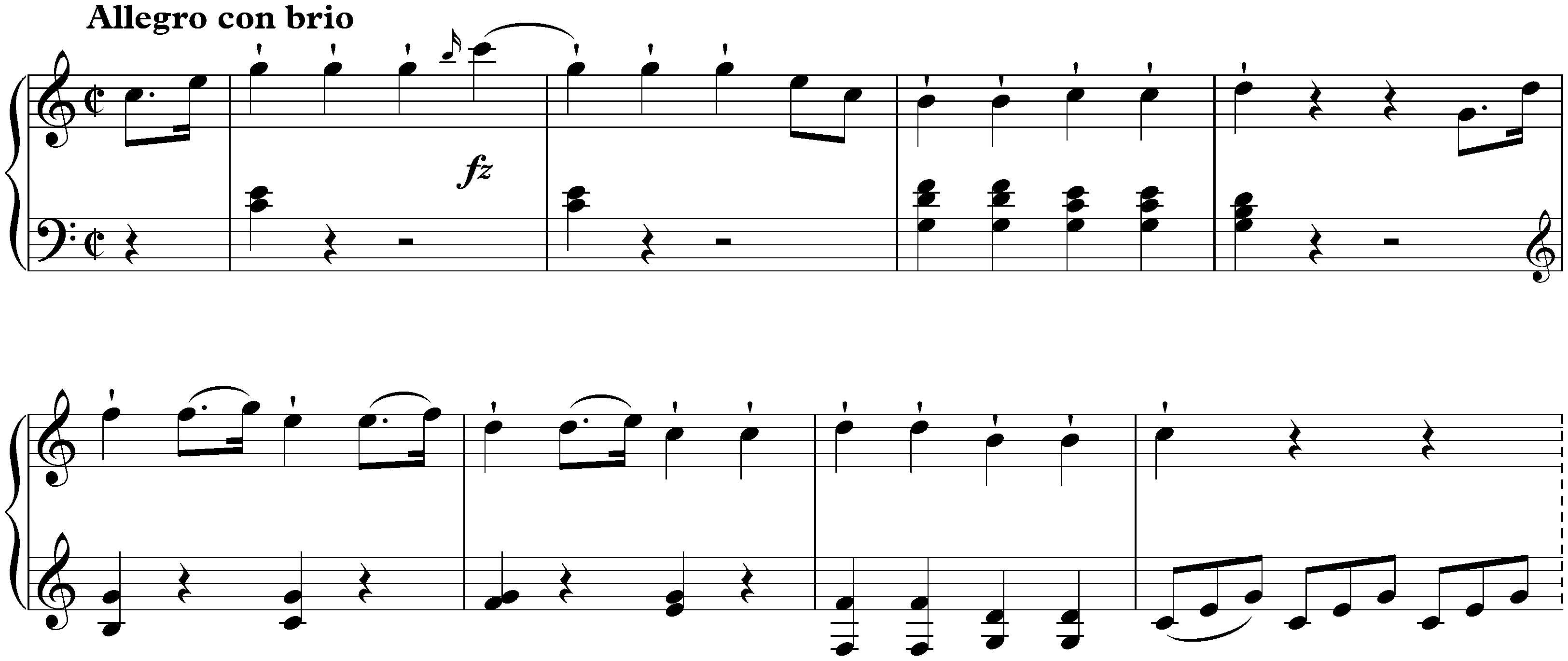 Sonata in C major, Hob. XVI:35; 1. Allegro con brio