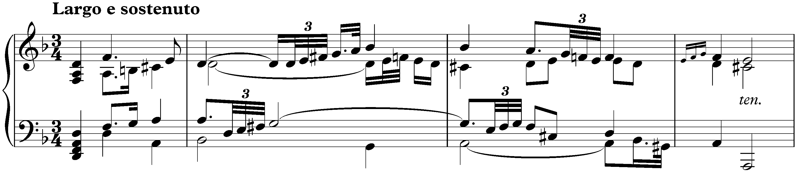 Sonata in D major, Hob. XVI:37; 2. Largo e sostenuto