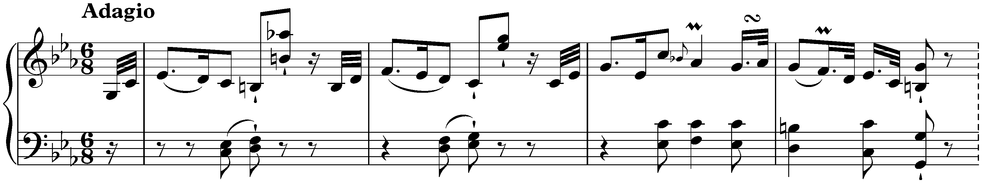 Sonata in E-flat major, Hob. XVI:38; 2. Adagio