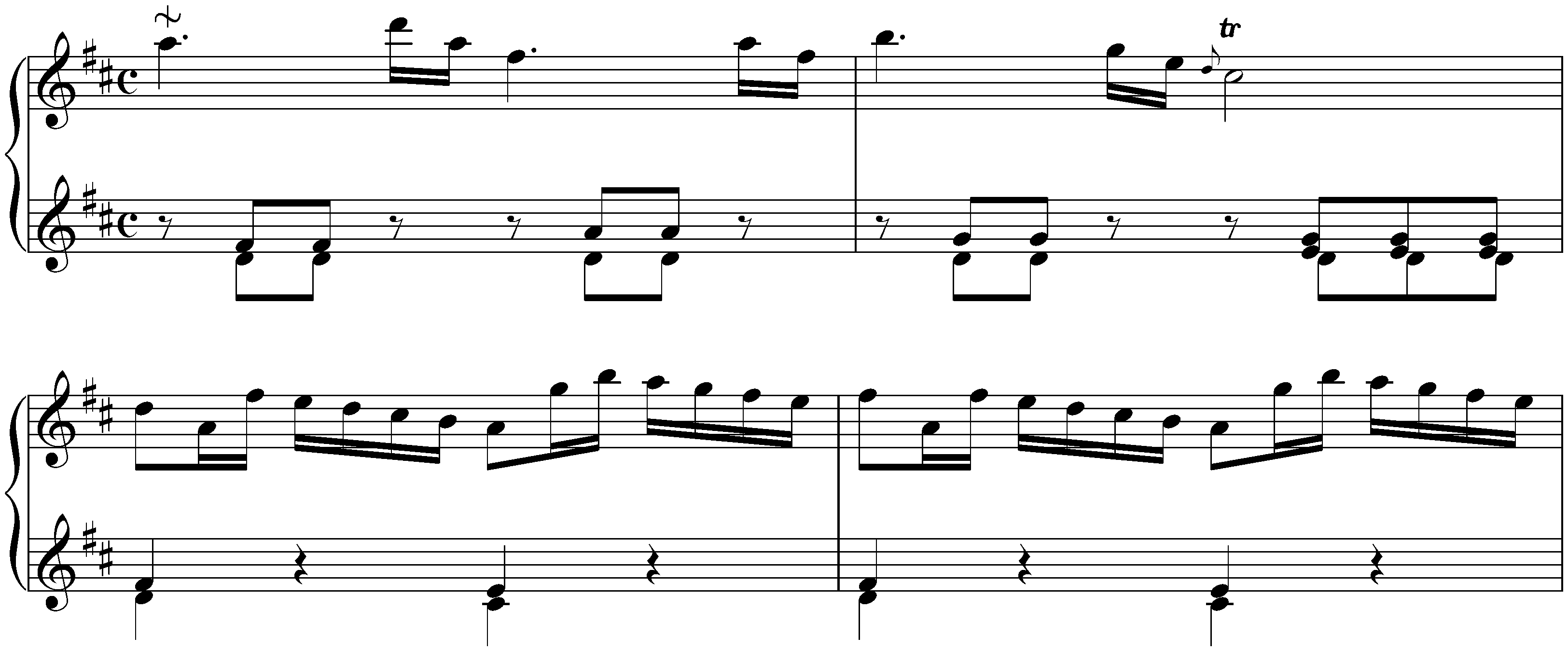 Sonata in D major, Hob. XVI:4; 1.