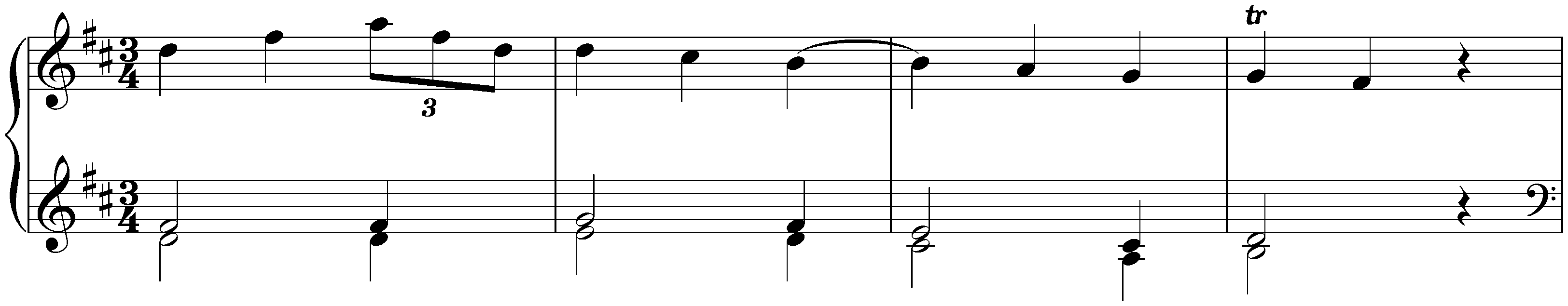 Sonata in D major, Hob. XVI:4; 2. Menuet – Trio