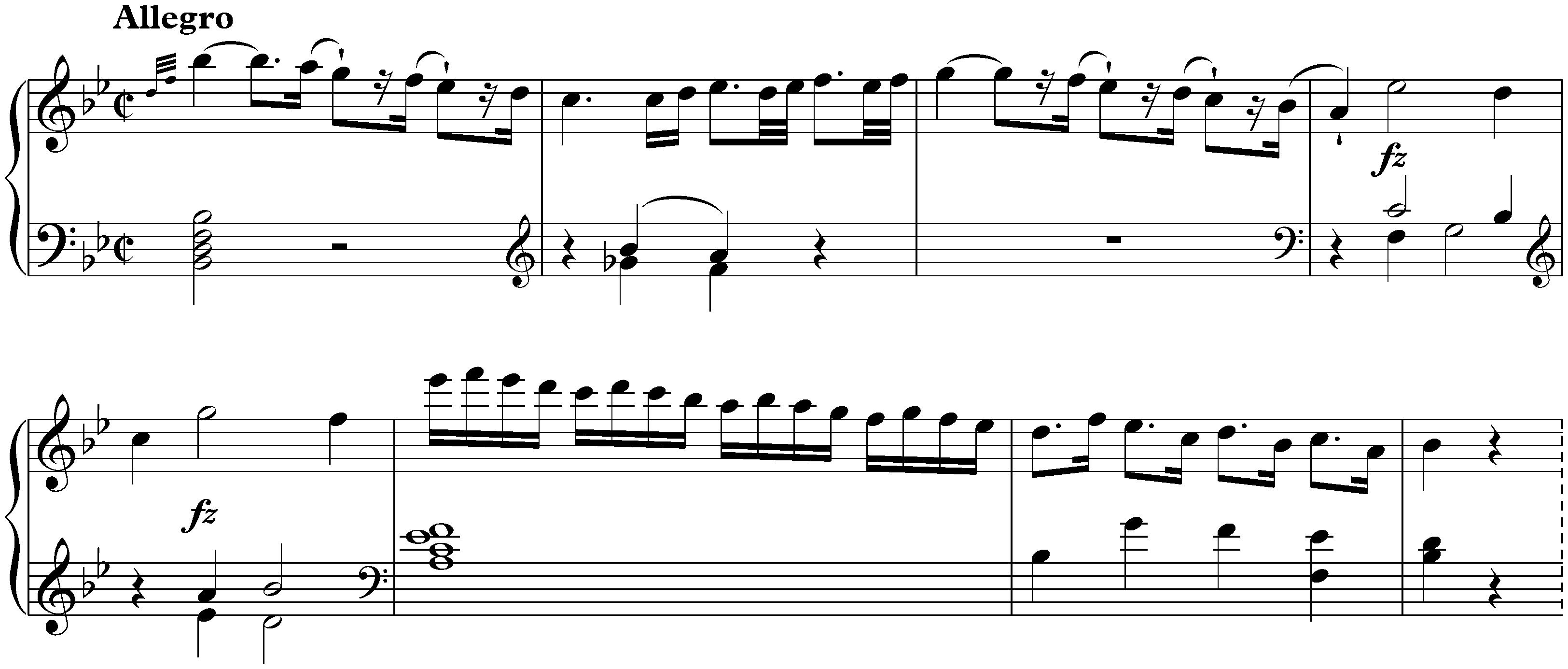 Sonata in B-flat major, Hob. XVI:41; 1. Allegro