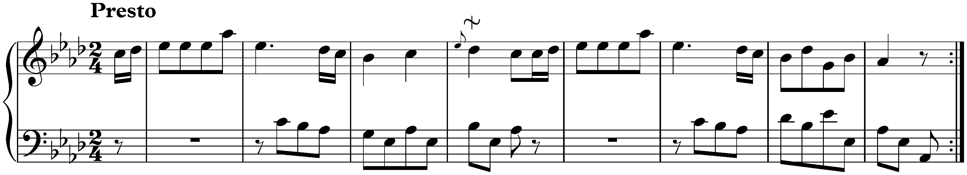 Sonata in A-flat major, Hob. XVI:43; 3. Rondo: Presto