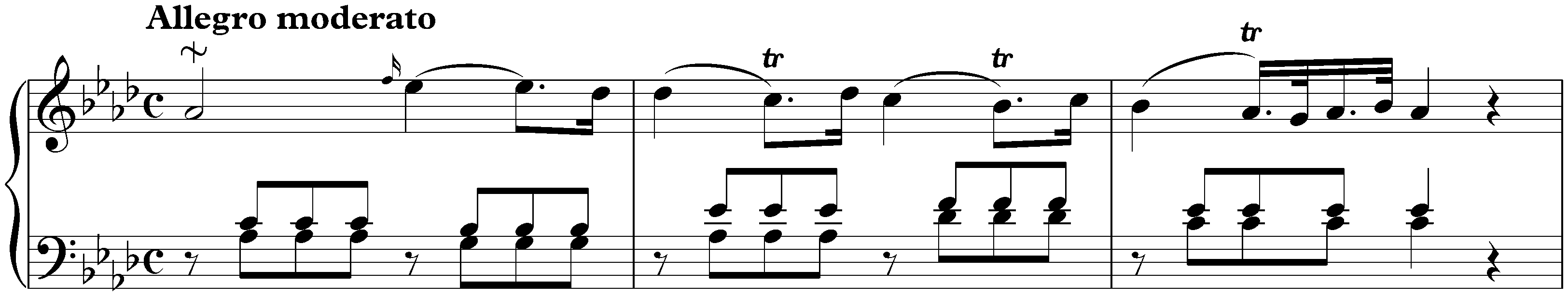 Sonata in A-flat major, Hob. XVI:46; 1. Allegro moderato