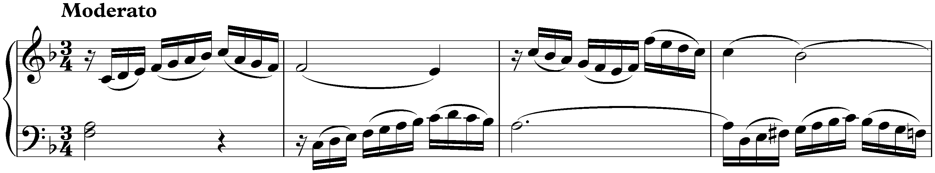 Sonata in F major, Hob. XVI:47; 1. Moderato