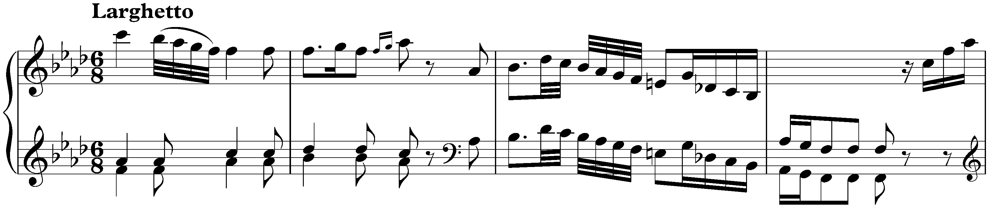Sonata in F major, Hob. XVI:47; 2. Larghetto