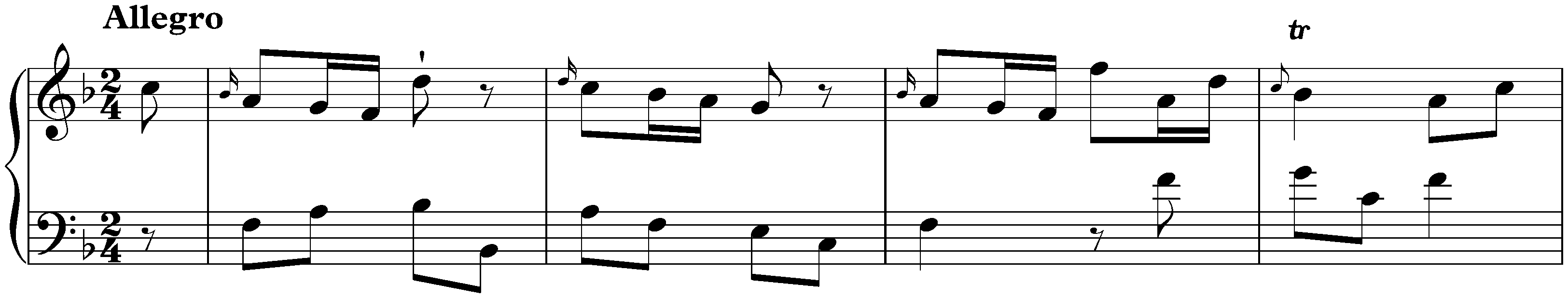 Sonata in F major, Hob. XVI:47; 3: Allegro