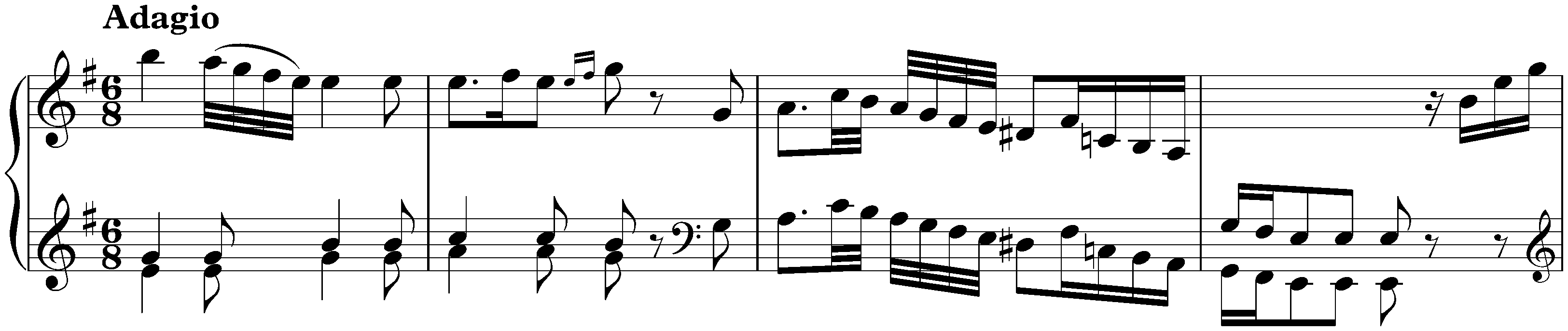 Sonata in E minor, Hob. XVI:47bis; 1. Adagio