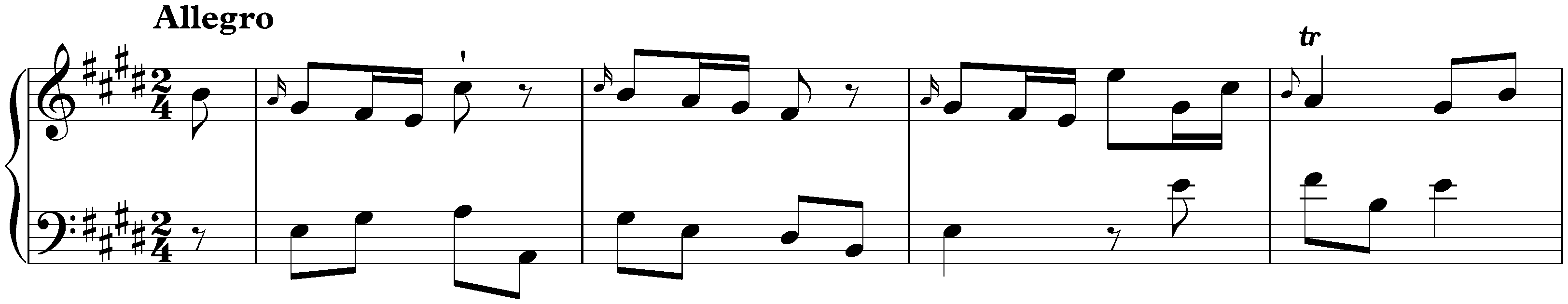 Sonata in E minor, Hob. XVI:47bis; 2. Allegro