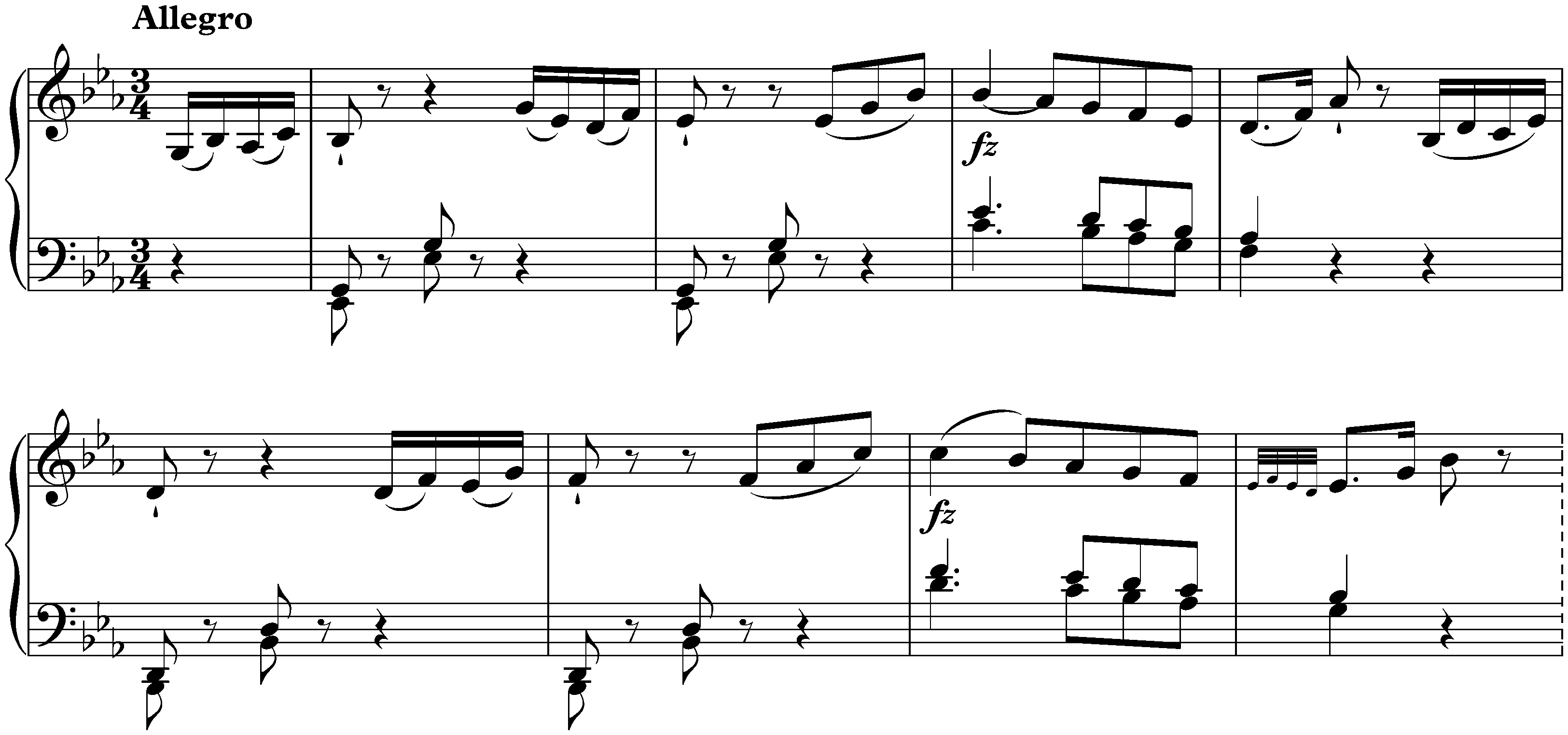 Sonata in E-flat major, Hob. XVI:49; 1. Allegro