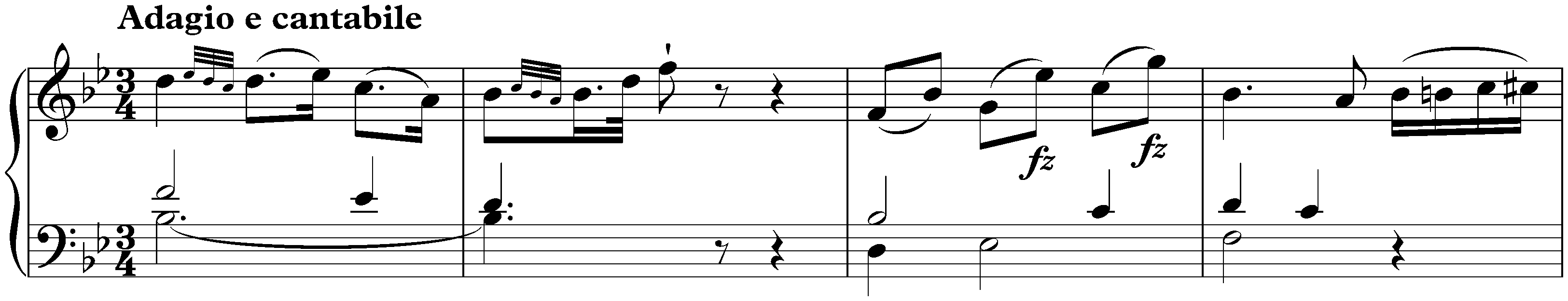 Sonata in E-flat major, Hob. XVI:49; 2. Adagio e cantabile