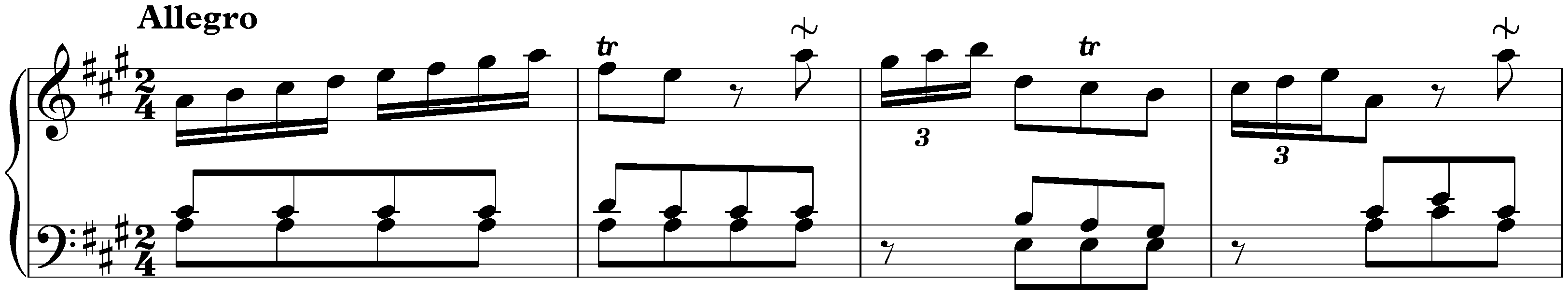 Sonata in A major, Hob. XVI:5; 1. Allegro